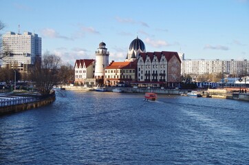 Вид на Рыбную деревню, Калининград.