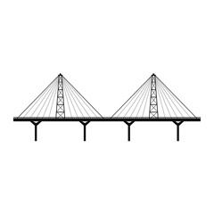 Bridge icon vector set. architecture illustration sign collection. construction symbol or logo.