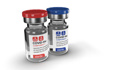 Covid Impfstoffdosis. Corona Impfung