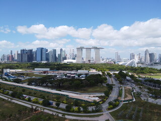 Singapore Marina Barrage Drone