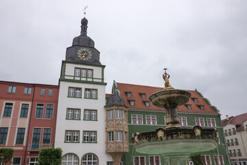 Das Neue Rathaus in Rudolstadt, Thüringen, Deutschland