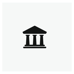 Bank vector icon.  Editable stroke. Linear style sign for use on web design and mobile apps, logo. Symbol illustration. Pixel vector graphics - Vector