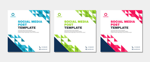 Set of modern abstract Unique Editable Social Media banner Template.Promotional web banner for social media post.Elegant sale ads and discount promo