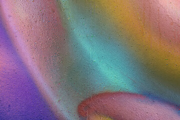 Art under ground. Beautiful street art graffiti background. The wall is decorated with abstract drawings house paint. Modern style urban culture of street youth. Abstract picture on wall