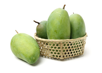 mangos on a white background 