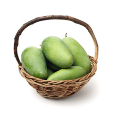 mangos on a white background 