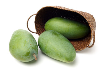 mangos on a white background 