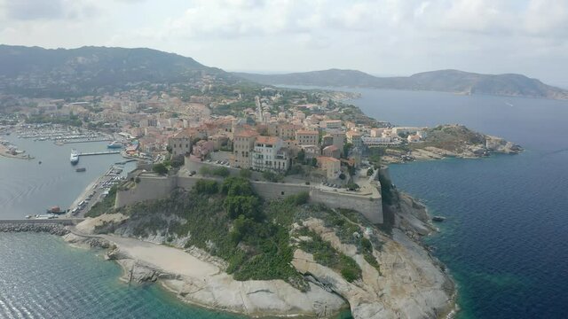 Citadel of Calvi in Corsica - Aerial