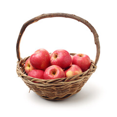 Apples from Aksu, Xinjiang, China on white background