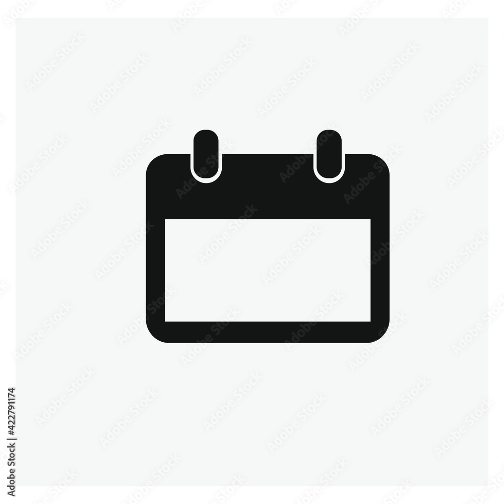 Poster calendar vector icon. editable stroke. linear style sign for use on web design and mobile apps, logo