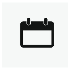 Calendar vector icon.  Editable stroke. Linear style sign for use on web design and mobile apps, logo. Symbol illustration. Pixel vector graphics - Vector