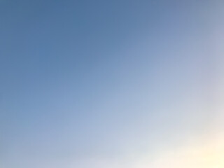 Twilight sky background. Beautiful clear sky before sun set