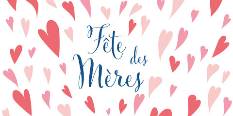Illustration carte de Fête des mères