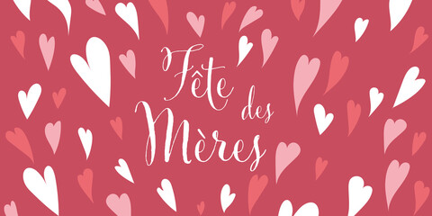 Illustration carte de Fête des mères