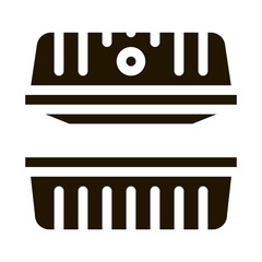 heating stove icon Vector Glyph Illustration