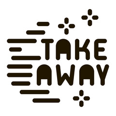 take away icon Vector Glyph Illustration