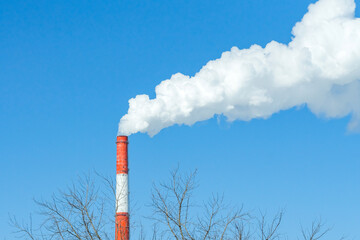 smoke from a chimney