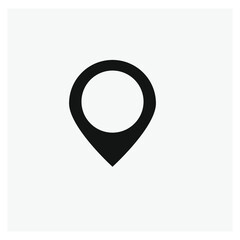 Location vector icon.  Editable stroke. Linear style sign for use on web design and mobile apps, logo. Symbol illustration. Pixel vector graphics - Vector