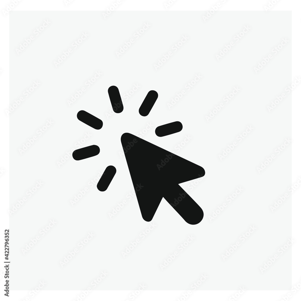 Poster click vector icon. editable stroke. symbol in line art style for design, presentation, website or ap