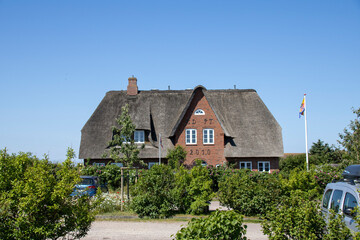 Fototapeta na wymiar Amrum Retdachhaus