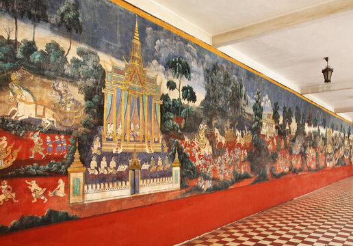 Royal Palace (Preah Barum Reachea Veang Nei Preah Reacheanachak Kampuchea) in Phnom Penh. Cambodia