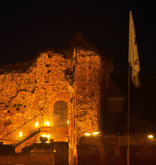 Bella skyway festival in Torun castle. Poland