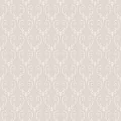 Decorative seamless pattern. Vintage ornament background. Elegant retro vector wallpaper