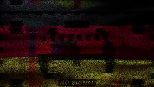 germany german flag motion footage