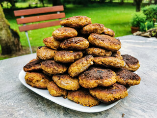 Frikadellen, German style Hamburger