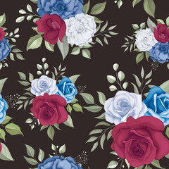 Beautiful floral seamless pattern 