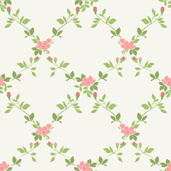 Floral color vintage ornament pattern. Seamless background.