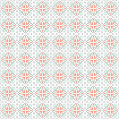 Color ornament seamless pattern. Vector abstract background. Oriental tile print