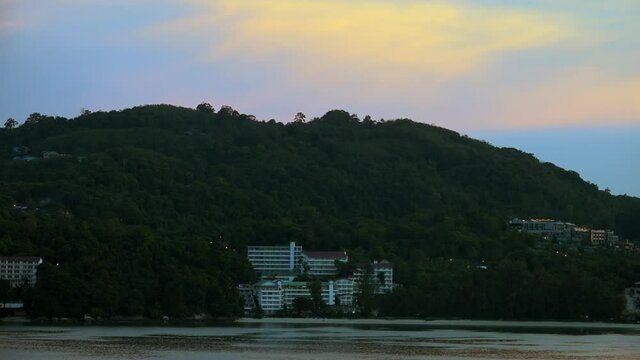sunset in the mountains