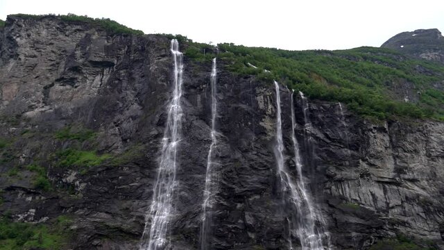 waterfall in the mountains