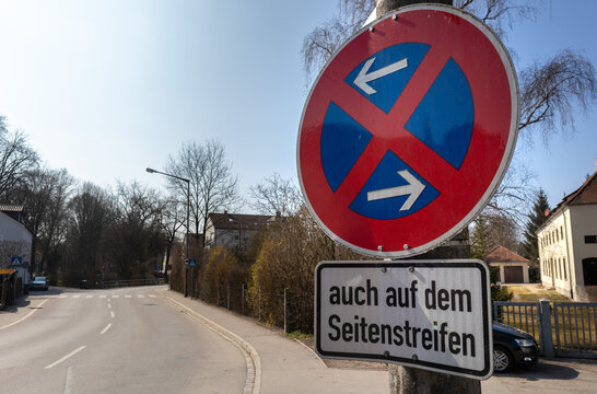 Absolutes Halteverbot |&nbsp;Auch auf dem Seitenstreifen |&nbsp;Schild | Zeichen