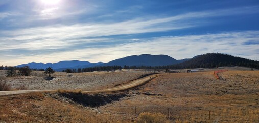 landscape with mountains