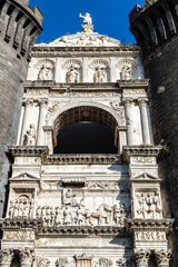 Castel Nuovo (New Castle) or Maschio Angioino in Naples, Italy
