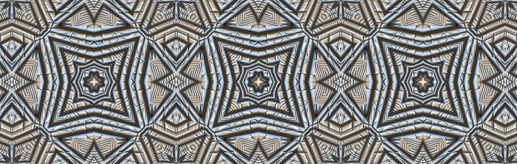 Embossed Ornament Pattern Banner Shiny Texture