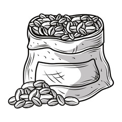 coffee sack grains