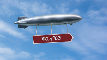 Fototapeta premium Street Sign to Architect