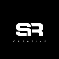 SR Letter Initial Logo Design Template Vector Illustration