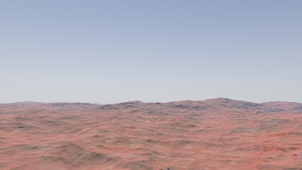 view from a beautiful planet, beautiful space background 3d render