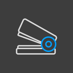 Stapler vector icon isolated on the white
