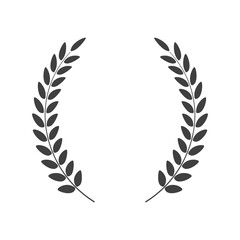 Laurel wreath vector isolated on white background