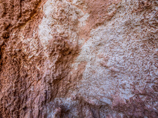 Mineral and geological provencal landscape with rocks offering many colors
