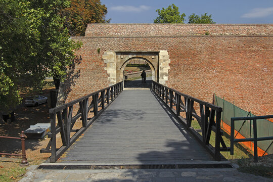 Karageorge's gate (1750-1760) and bridge, Kalemegdan fortress in Belgrade, Serbia
