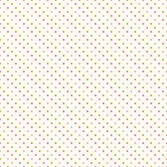 Colorful polka dot seamless pattern. Vector background.