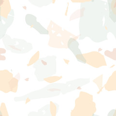 Terrazzo seamless pattern. Pastel  venetian