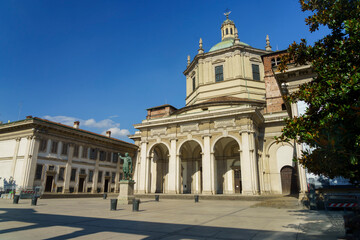 Church of San Lorenzo in Milan, Italy