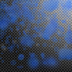 Dark blue flower petals falling down. Astonishing